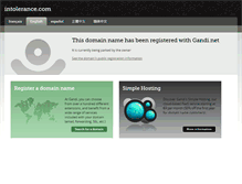 Tablet Screenshot of intolerance.com